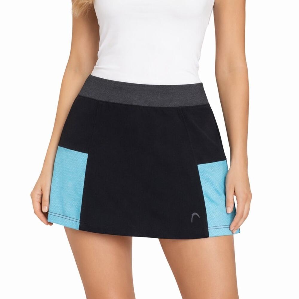 HEAD Black and Blue Athletic Skort
